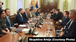 Konsultacije u Skupštini Srbije bez predstavnika najvećeg dela opozicije, 28. mart 2024.