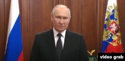 Vlagyimir Putyin orosz elnök televíziós beszédet intéz a nemzethez június 24-én