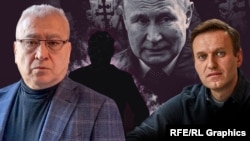 Слева направо: Мумин Шакиров, Владимир Путин, Алексей Навальный. Коллаж