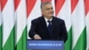 Hungarian Prime Minister Viktor Orban delivers his annual state-of-the-nation speech in Budapest on February 17.