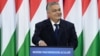 Hungarian Prime Minister Viktor Orban delivers his annual speech in Budapest on February 17.