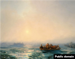 Іван Айвазовський, картина «Лід на Дніпрі», 1872