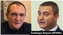 Васил Божков и Владислав Горанов. Колаж