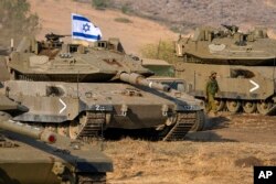 Ливан менен чек арадагы Израилдин танктары, 11-октябрь, 2023-жыл.