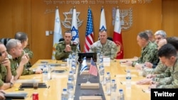 Глава Центрального командования ВС США Майкл Курилла в Израиле, 10 апреля