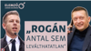 Magyar Péter (b) és Rogán Antal