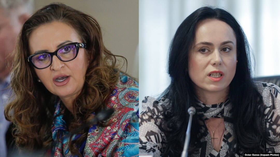 Natalia Intotero (stânga) și Simona Bucura-Oprescu (dreapta) au fost propuse de Consiliul Politic Naţional al PSD pentru funcţia de ministru al Familiei, respectiv ministru al Muncii.