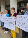 Protest ispred Specijalnog državnog tužilaštva u Podgorici. 9. maj 2024