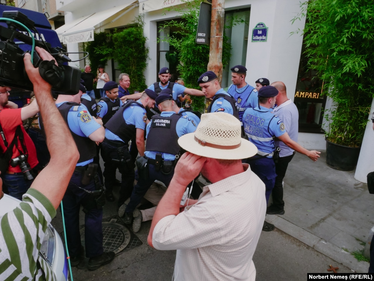 Though the event was peaceful, a few protesters were forcibly removed from the route, while a counterdemonstration calling itself The March Of Normality was held earlier. Ã‚Â 