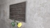 Serbia - Belgrade - Memorial plate at the place where journalist Slavko Curuvija was murdered in 1999 - April 11th 2024