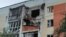 A damaged apartment building in Stroitel, Belgorod region, Russia, on June 25