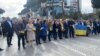 Marshi i solidaritetit me Ukrainën i mbajtur në Tiranë më 24 shkurt 2023.
