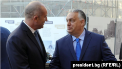 Бугарскиот претседател Румен Радев и унгарскиот премиер Виктор Орбан