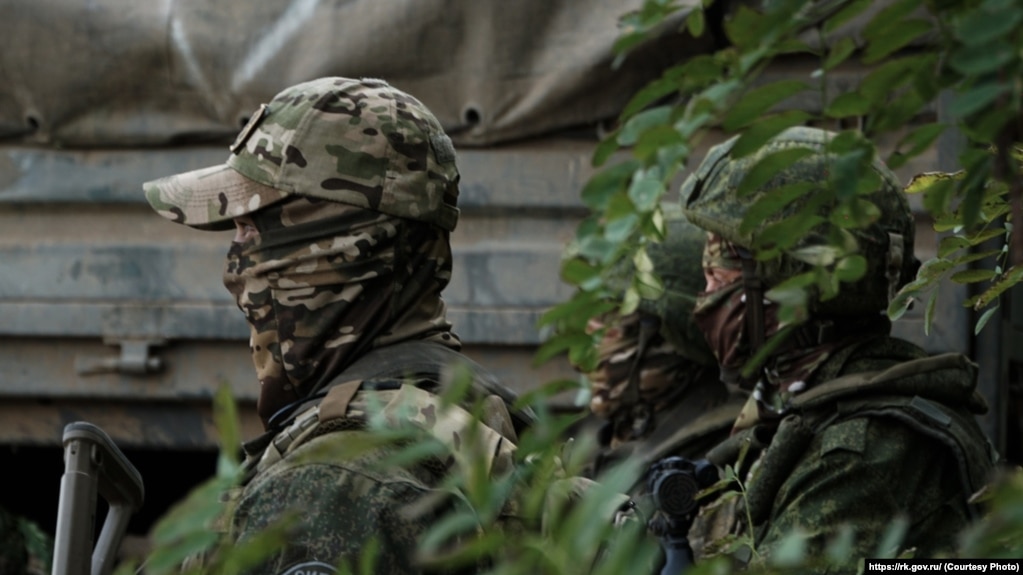Военнослужащие российской армии на территории Украины