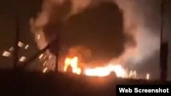 Пожар на аэродроме в Бердянске 17 октября