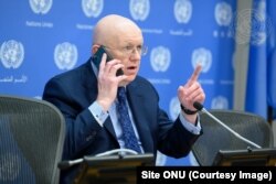 Vasili Nebenzia, ambasador al Rusiei la ONU, pune pe agenda Consiliului de Securitate tema „noii lumi multipolare” imaginate de Putin