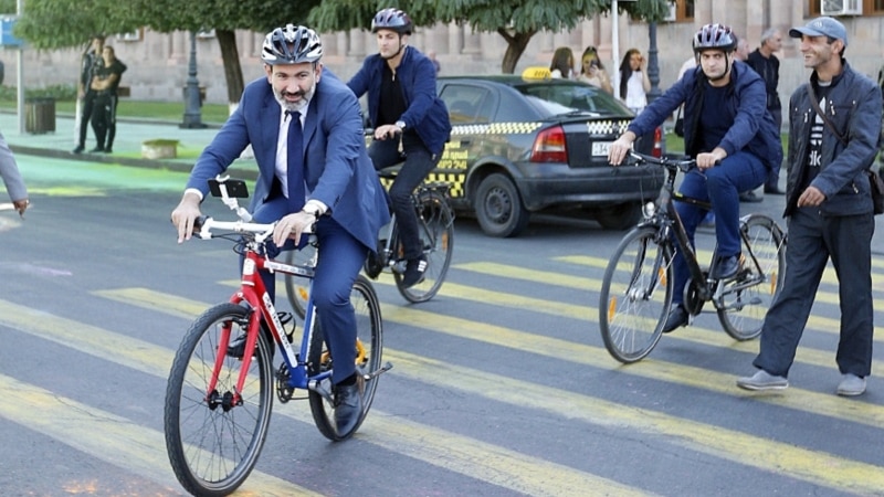 Pedal Power: Armenia's Pashinian Escapes Political Turmoil On His Bike