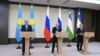 Президент Казахстана Касым-Жомарт Токаев, президент России Владимир Путин и президент Узбекистана Шавкат Мирзиёев 
