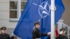 Сьцяг NATO ў Вільні. 29 сакавіка 2024