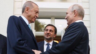 Турският президент Реджеп Ердоган каза че руският президент Владимир Путин