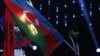 Поджог флага Азербайджана на открытии чемпионата Европы по по тяжелой атлетике в Ереване, 14 апреля 2023 г.