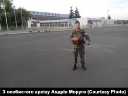 Андрій Моруга в Луганському аеропорту