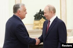 Viktor Orban îl vizitează pe președintele rus Vladimir Putin la Moscova, 5 iulie 2024.