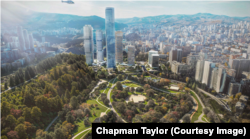 იპოდრომის ტყეში დაგეგმილი მშენებლობის საპროექტო რენდერი