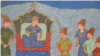Бату-хан на троні Золотої орди. Мініатюра із «Всесвітньої історії» Рашид-ад-Діна, XIV століття