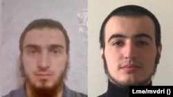 Обвиняемые в серии нападений на полицию в Ингушетии Микаил Мошхоев и Амир Боков. Телеграм-канал МВД по Ингушетии