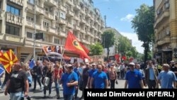 Првомајски протест на работниците, Скопје, 1.5.2024