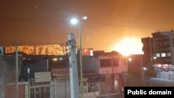 عکس مربوط به لحظه انفجار گاز در استان چهارمحال‌وبختیاری است