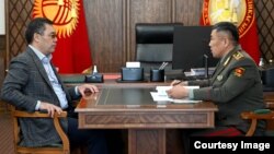 Президент Садыр Жапаров Баткендеги өкүлү Абдикарим Алимбаевди кабыл алды. 6-сентябрь, 2023-жыл. Бишкек