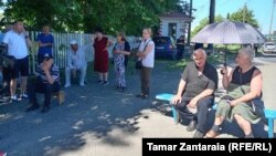 საპროტესტო აქციის მონაწილეები