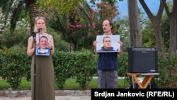 Russians hold anti-war protest in Montenegro.