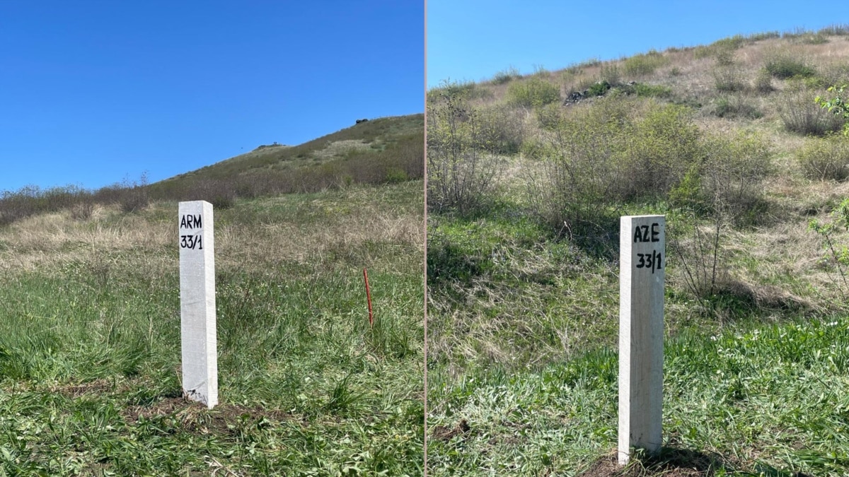40 border posts were erected along the Armenian-Azerbaijani border