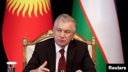 Presidenti uzbek Shavkat Mirziyoev. 