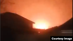 Fotografi e shpërthimit në Krime. 