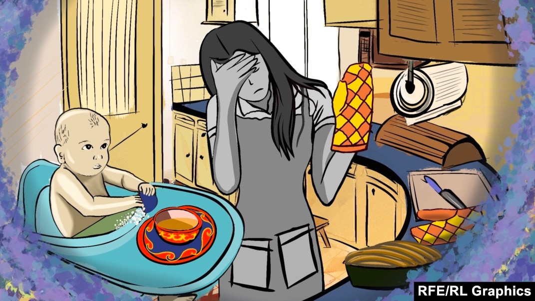 Киінетін бөлмедегі полицей әйел