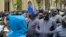 Кадър от протеста срещу закона за "чуждестранните агенти", Тбилиси