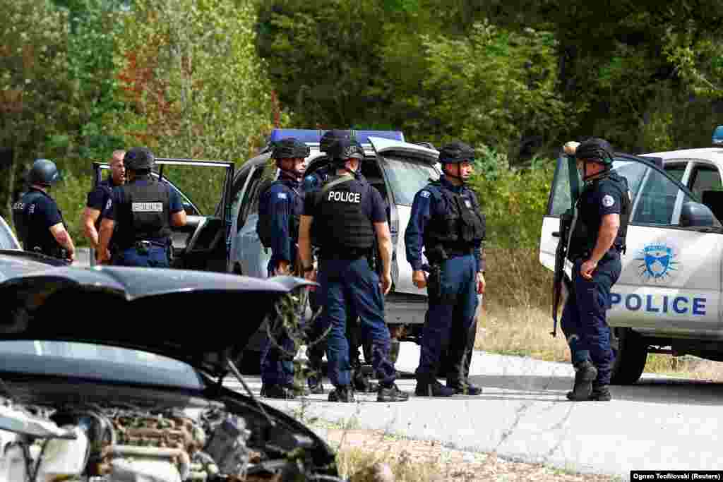 Pjesëtarë të Policisë së Kosovës në veri.