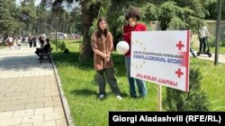 1 ივნისი, 2024 წელი. თელავი, პარკი მშვიდობის ქუჩაზე. 