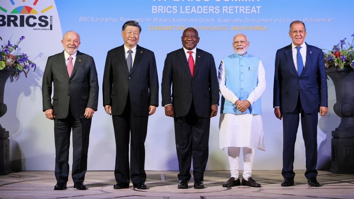 Групата страни от БРИКС - Бразилия, Русия, Индия, Китай и