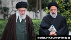 Supreme Leader Ayatollah Ali Khamenei (left) was believed to have groomed President Ebrahim Raisi (right) to succeed him. (file photo)