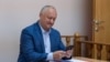 Igor Dodon la audieri în instanță în unul din multiplele sale procese în care este acuzat de corupție și trădare de țară, dar despre care spune că sunt motivate politic, Chișinău, Curtea Supremă de Justiție, 25 aprilie, 2024