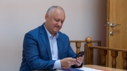 Igor Dodon la audieri în instanță în unul din multiplele sale procese în care este acuzat de corupție și trădare de țară, dar despre care spune că sunt motivate politic, Chișinău, Curtea Supremă de Justiție, 25 aprilie, 2024