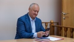 Fostul președinte, Igor Dodon, la ședința pe dosarul „kuliok” de la CSJ din 25 aprilie 2024.