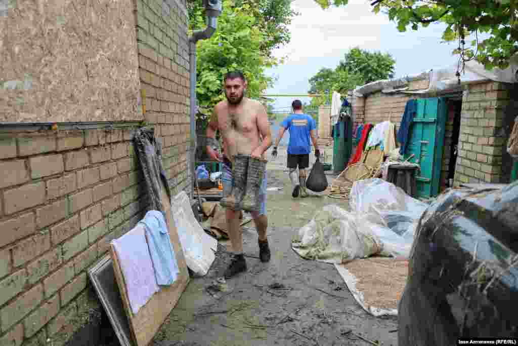Residents in the flood-affected communities are now facing the difficult task of cleaning up the thick muck that was left behind when floodwaters receded.