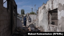 Дом Айнагуль Мусаевой, разрушенный в ходе спецоперации в Дмитриевке. 7 сентября 2023 г.