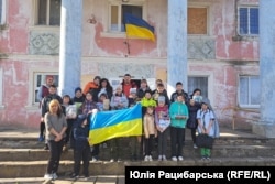 Село под украинским флагом